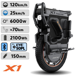 Electric Unicycle Inmotion X1 - 6000 W / 2100 Wh
