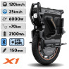 Electric Unicycle Inmotion X1 - 6000 W / 2100 Wh